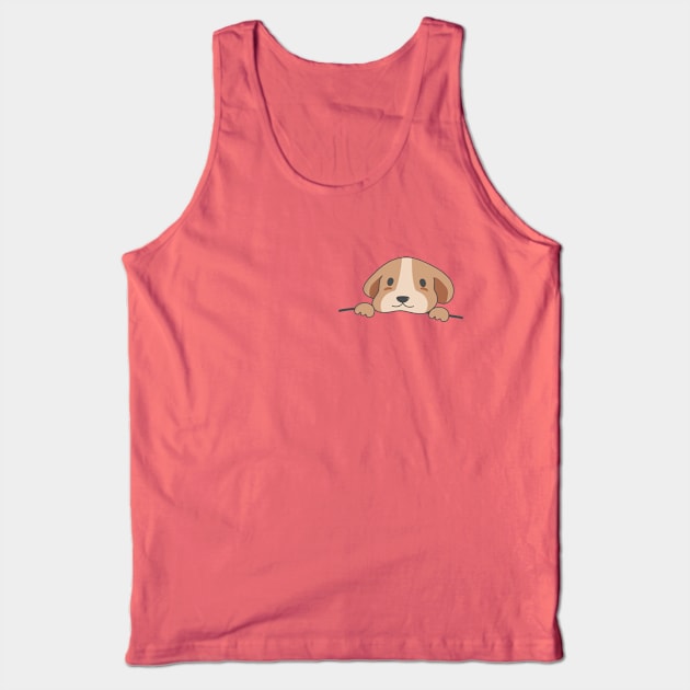 Cute Pocket Dog T-Shirt Tank Top by happinessinatee